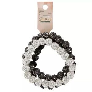 New Gilded Age Timeline Bead Treasures Rhinestone Beaded Bracelets Set of 3